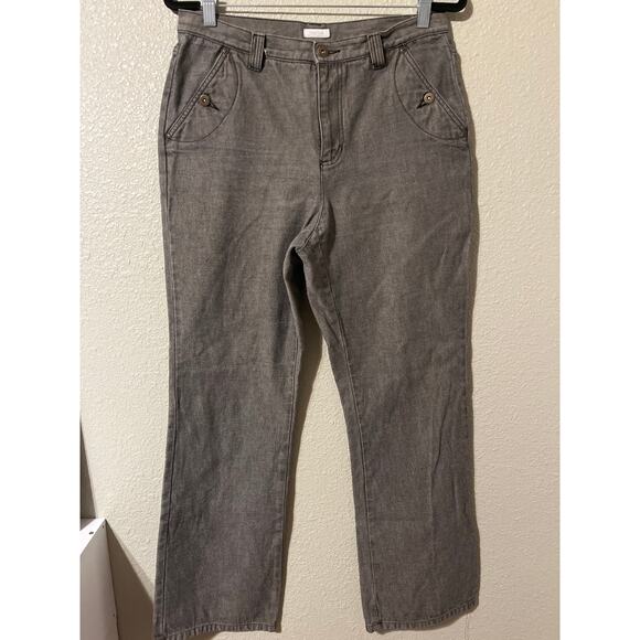 Liz Claiborne Tabitha Gray & Black Jeans - Women's Size 10 - Picture 1 of 7
